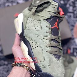 Travis Scott X Air Jordan 6 Medium Olive AJ6 TS