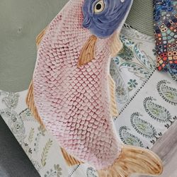 Fish Cersmic Plate  Grest For Serving Shrimps Suchi 25 Obo