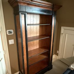 Brown/ Black Bookcase
