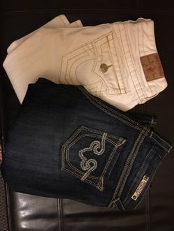 True religion and rock for express JEans.