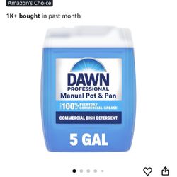 Dishwashing Liquid Soap Detergent by Dawn Professional, Bulk Degreaser Removes Greasy Foods from Pots, Pans and Dishes in Commercial Restaurant Kitche