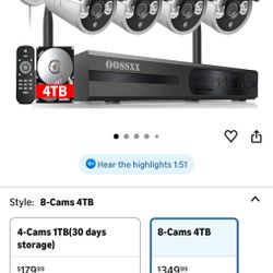 HD Surveillance WiFi Camera set