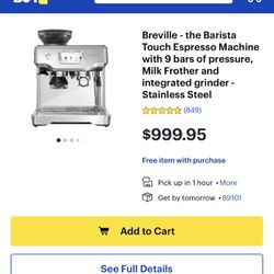 Breville Expresso Machine (Pro Touch)