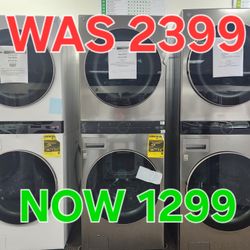 LG WASHER DRYER WASHTOWER 1299! 0 DOWN 0% FINANCING! 1YR WARRANTY! 48HR DELIVERY!