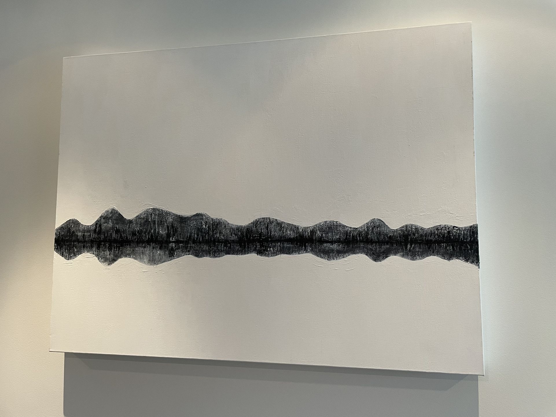 Original Oil on Canvas Frameless Stretched Canvas Swamp Art