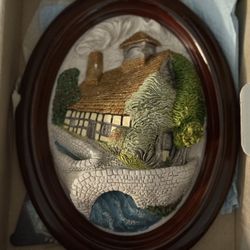Lakeland Legacy English Dovecote Mill Collectible Brush Strokes Plaque
