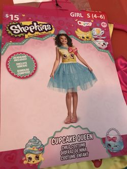 Shopkin cupcake queen new Halloween costume 4-6