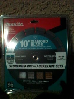 Makita 10" diamond blade brand new