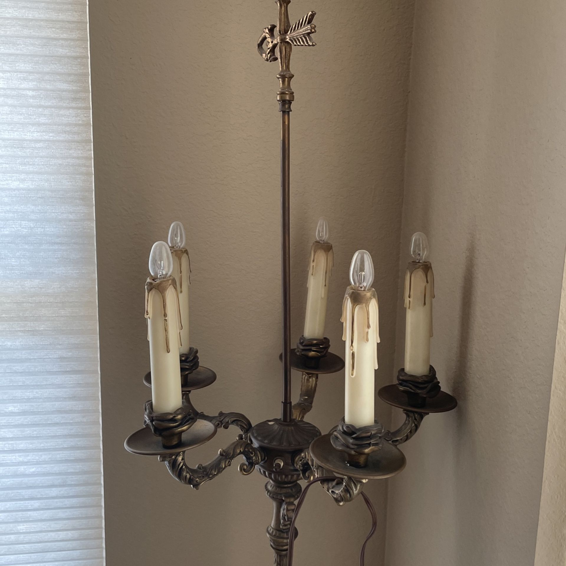 Antique Candelabra Floor Lamp