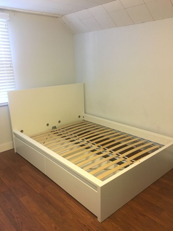 Queen Malm Ikea Bed With 2 Drawers For In Portland Or Offerup Queen Malm Ikea Bed With 2 Drawers