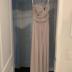 Dessy Collection - Taupe Bridesmaid Dress (purchased From Bella Bridesmaid In Newport Beach)