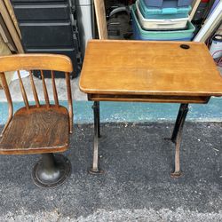 Antique School Desk