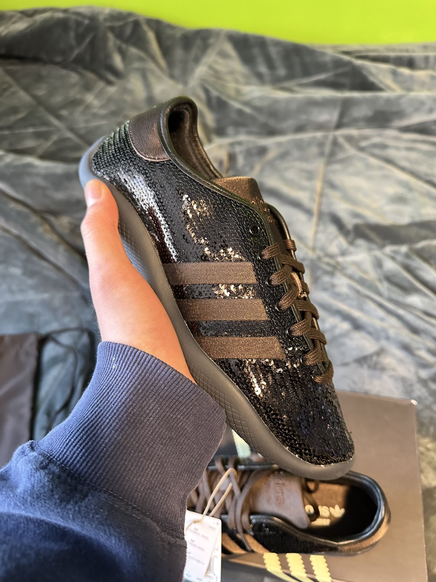 Brand New Size 6.5M Wales Bonner x Adidas Karintha Brown Sequins