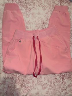 Light Pink Scrub Pants with Drawstring FIGS
