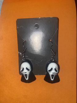 Ghost face Earrings 