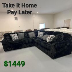 MIDNIGHT-MADNESS ONYX 3-PIECE SECTIONAL