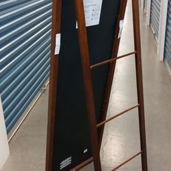 Wood Ladder Mirror Stand Up Or Wall Mounted Option