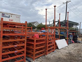 LARGE STEEL COLLAPSIBLE OPEN BINS 225$ EACH NOT FOR ALL