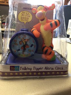 Talking tigger clock kids will love it
