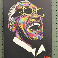 Ray Charles Canvas - Colorful 