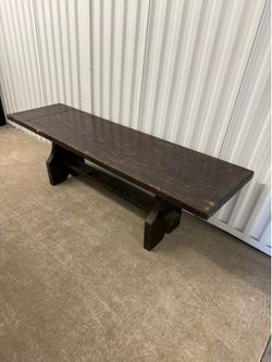 Handmade Wood ottoman/bench