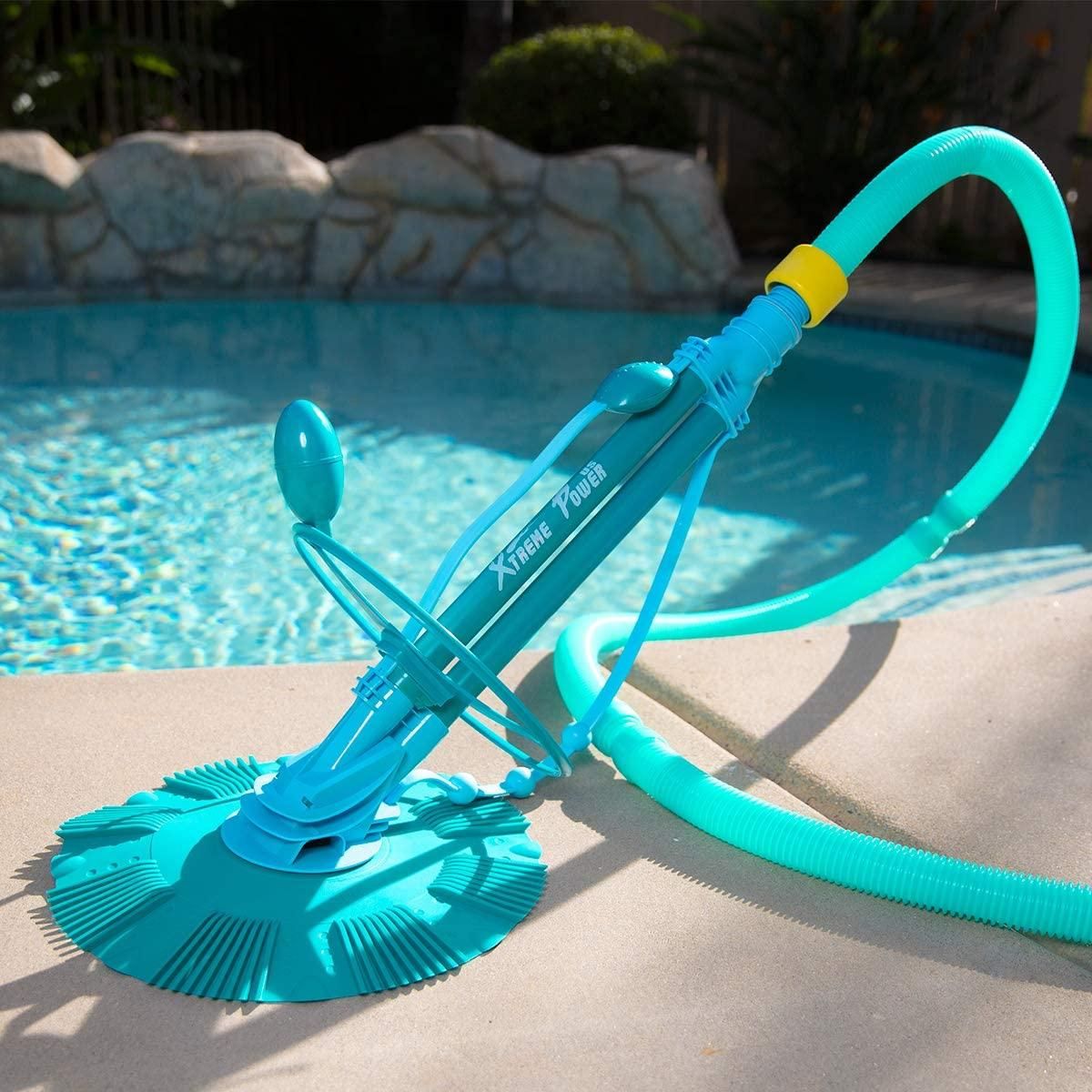 Xtremepower US 75037 Climb Wall Pool Cleaner Automatic Suction Vacuum-Generic, Blue ($199.99 Retail)