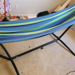 Like-New Hammock And Stand