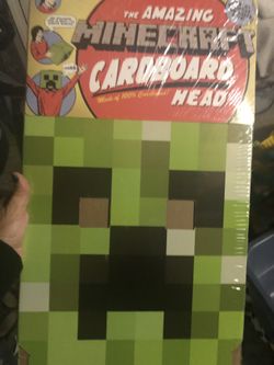 Kids size 8 Minecraft creeper outfit with extra head