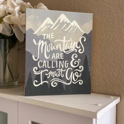 Mountains Wall Art Canvas Decor