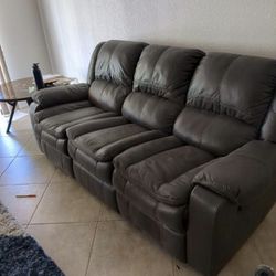 Mint Condition Ashley 3 + 2 Recliner Sofa About 2.5 Yrs Old