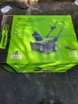 Greenworks Snow Blower