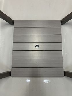 🔥🔥 CRAZY STORAGE SALE! Commercial-Grade Aluminum Patio Dining Table (Faux Wood Top) - $135 OBO!