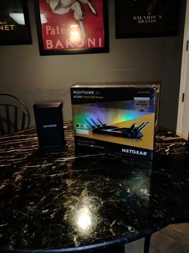 Combo Netgear DOCSIS 3.1 modem and brand new Netgear Nighthawk router