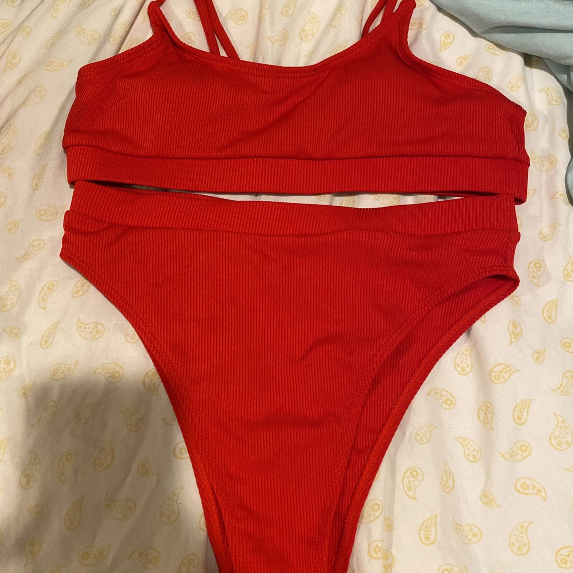 Matte Swim Red Bikini