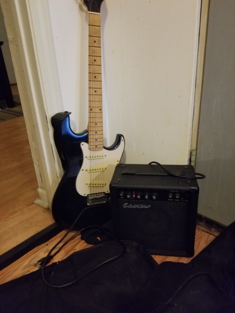 Electric Guitar And Amp