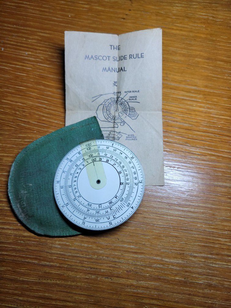 Mascot Slide Rule