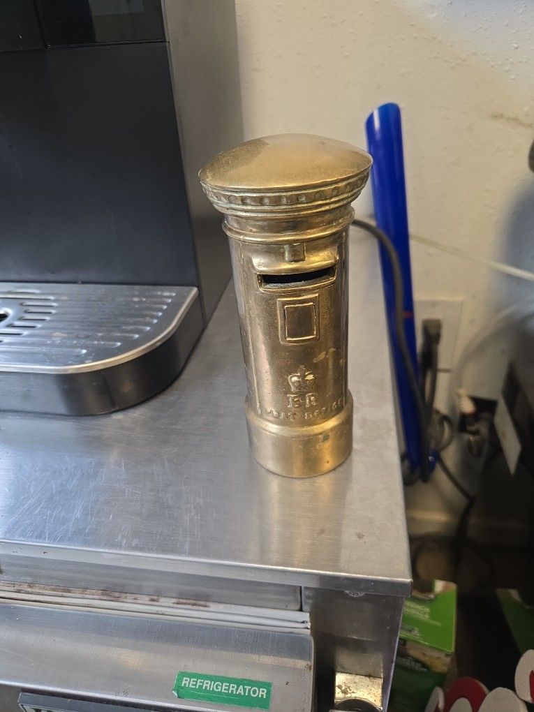 Vintage Solid Brass Piggy Bank