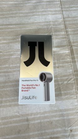 JISULIFE Handheld Fan Pro1S - Next-Gen Airflow: Up to 40h Runtime, Electroplated Body - Luxury Shine, 1-100 Speed Scroll Wheel, 5000mAh-Portable Fan f