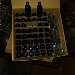 Brand New & Never Used 3oz Blue Bottles