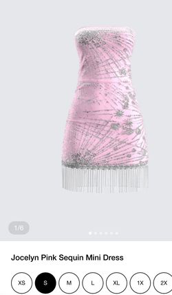 Finesse Brand Pink &silver Dress 