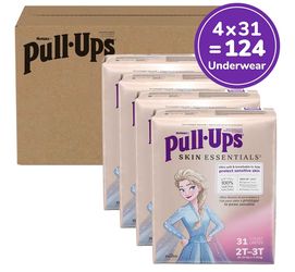 Pull-Ups Skin Essentials - Girl’s Training Pants, 2T-3T 31 Pack