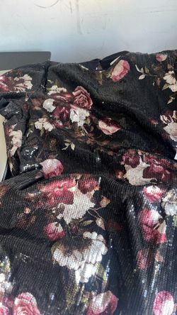 New Original Packaging London Times Sequin Floral Mid Length Dress