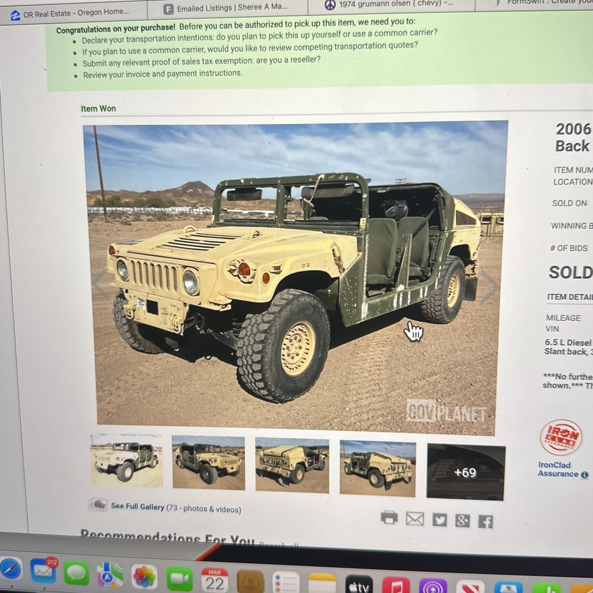 Humvee 2006 Am General M1114 Hmmwv