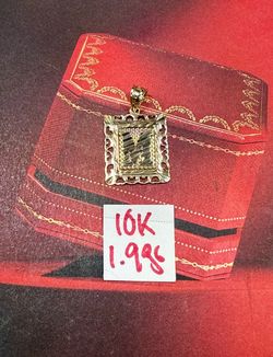 10K Solid Gold Pendant For Wedding 1.9Gr