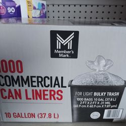 1000 Commercial Can Liners 