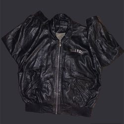Vintage 80s Marc Buchanan Pelle Pelle Snakeskin Leather Jacket