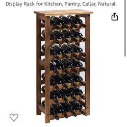 New Wooden Wine Rack 7 Tire Floor Wine Storage