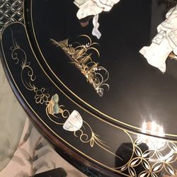 Chines Coffee Table With 4 Stools