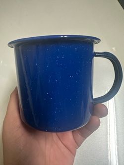 Blue coffee cup