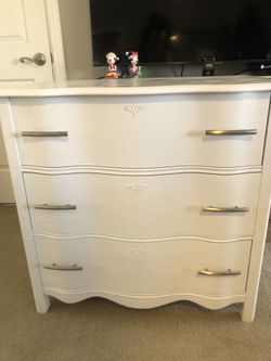 White Wood Antique Drawers
